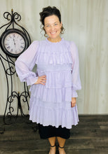 Georgia Lavender Ruffle Tunic