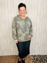 Fanny Gray & Taupe Rose Hoodie