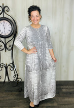Creamy Animal Print Dress