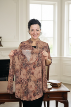 Jessica Floral & Latte Tunic