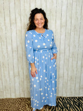 Kayla Blue Dot Dress