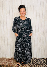 Hannah Tiered Dress- Black & Ivory