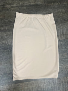 Miss Amy Thicker Fabric Pencil Skirt- (Regular) -Stone (33" Length)