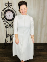 Jaqueline Vintage & Textured Dress- Ivory
