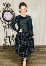 Georgia Polkadot Dress- Pink, Olive, or Black