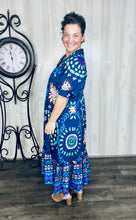 Melissa Mixed Print Dress- Pink Mix or Navy Mix
