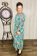 Smiles & Teal Animal Prints Dress