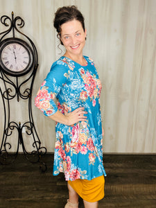 Teal To Love Tunic