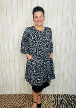 Feminine & Fabulous Gray Animal Print Tunic