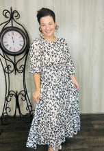 Leopard & Tan Mesh Overlay Dress