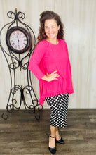 Samantha Ruffle High-Low Tunic-Pink Lollipop