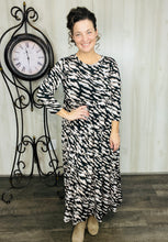 Tonya Marie Tiered Dress-Tiger Print