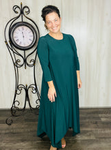 Hunter Green Handkerchief Love Dress