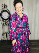 Jamie Smocked Waist Dress- Plum Floral