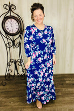Sarah Navy & Roses Dress