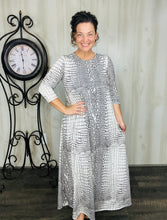 Creamy Animal Print Dress
