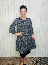 Feminine & Fabulous Gray Animal Print Tunic