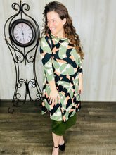 Olive Abstract Tunic