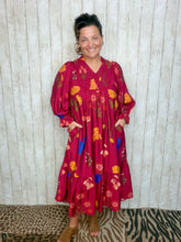 Janice Raspberry Mix Dress