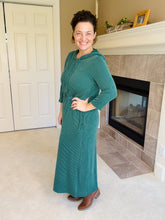 Adorable Lounge Dress-Hunter Green