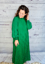 Ruffles & Class Dress- Hunter Green