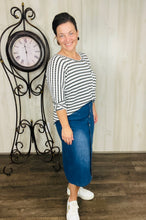 Trina Button Front A-Line Skirt