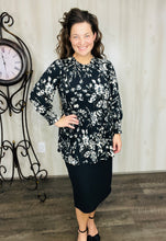 Tabby Black & Leopard Top