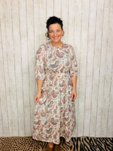 Take On The Day- Ivory Paisley Dress