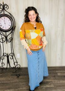 Autumn & Patchwork Pullover