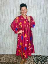 Janice Raspberry Mix Dress