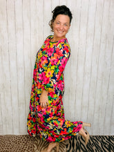 Mindy Navy & Floral Dress