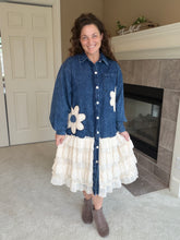 Jean & Lace Shirt Dress