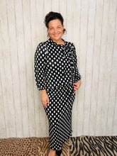 Amy Black Polkadot Bodre Pencil Skirt-Regular & Plus