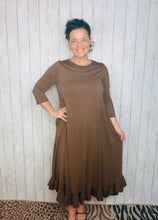 Handkerchief Dress- Brown