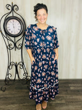 Sabrina Navy & Floral Dress