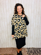 Taupe & Leopard Poncho/Tunic Style