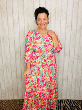 Amanda Pink Floral Dress