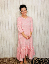 Michella High Low Dress-Pink Paisley