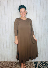 Handkerchief Dress- Brown