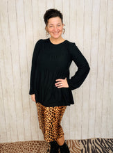 Clara Black Babydoll Swiss Dot Top