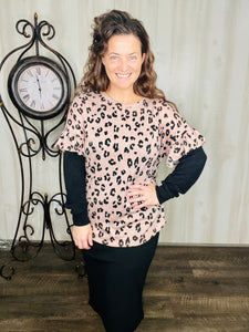 Layered & Cute Leopard Top