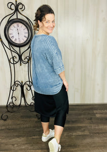 Lisa Black Swim/Active Skirt 26" (Capri Leggings)