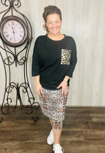 Sunshine Meets Leopard Pocket Top