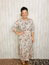Take On The Day- Ivory Paisley Dress