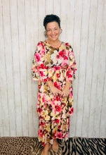 Juliet Ruffle Dress-Pink Floral