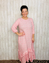 Michella High Low Dress-Pink Paisley