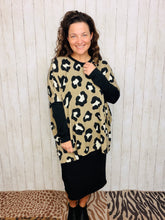 Taupe & Leopard Poncho/Tunic Style