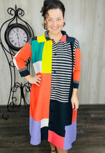 Nina Fashion Blazer- Black/Coral, Pink/Yellow or Green/Pink