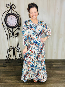 Sarah Cream & Paisley Dress