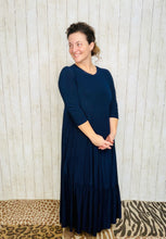 Tonya Marie Tiered Dress- Navy